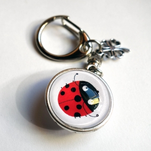 Reversible keychain Ladybug