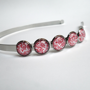 Headband Red roses