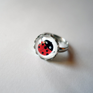 Kid ring ladybug