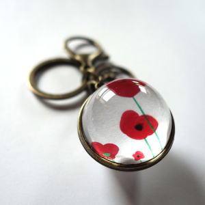 copy of Reversible keychain Poppies