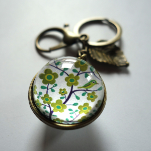 copy of Reversible keychain Greenfinch tree