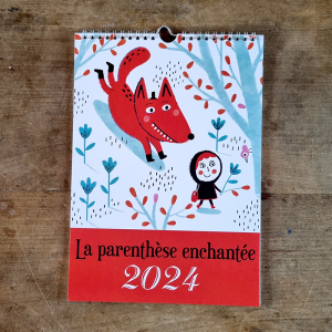 2024 Wall calendar Little Black Riding Hood