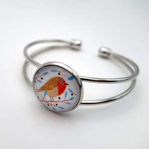 Cuff bracelet Pretty robin