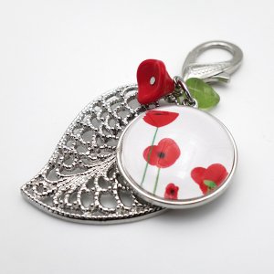 Jewel for bags Poppies