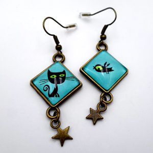 Earrings Lothaire and his friend