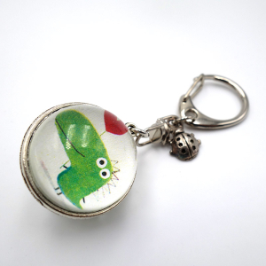 Customizable keychain Tiny t-rex