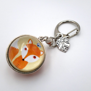 Customizable keychain Little fox