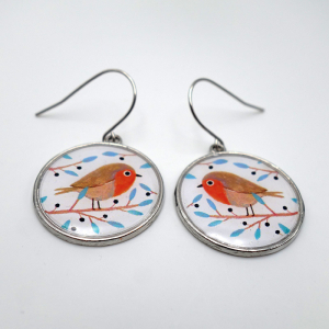 Earrings Pretty robin