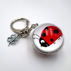 Reversible keychain Ladybug