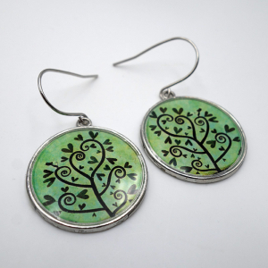 Earrings Spiral tree