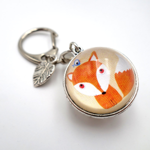 Reversible keychain Little fox