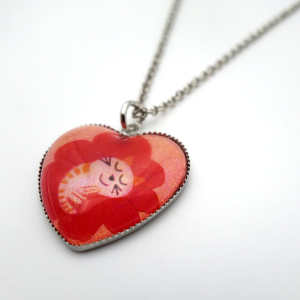 Heart necklace Mona