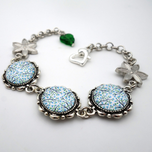 Bracelet Fleurs bleues