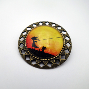 Broche Fée le soir