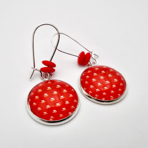 Boucles d'oreilles Vermillon