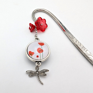 Marque-page Coquelicots Maman je t'aime