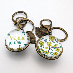copy of Reversible keychain Greenfinch tree