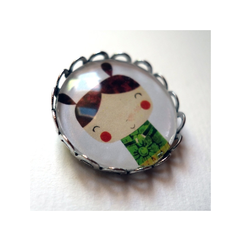 Broche La petite Kokeshi Broche La petite Kokeshi