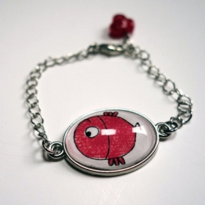 Bracelet enfant Poisson rouge