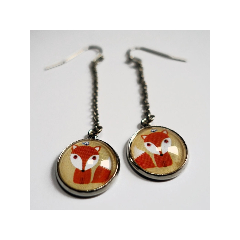 Boucles d'oreilles Petit renard