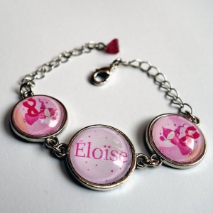 Customizable bracelet Pink princess