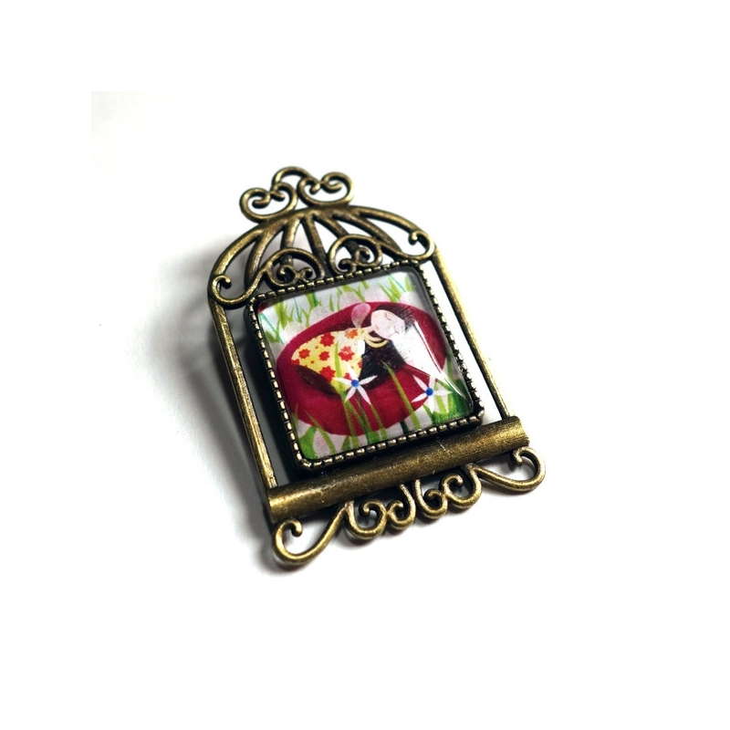 Broche cage Fée endormie