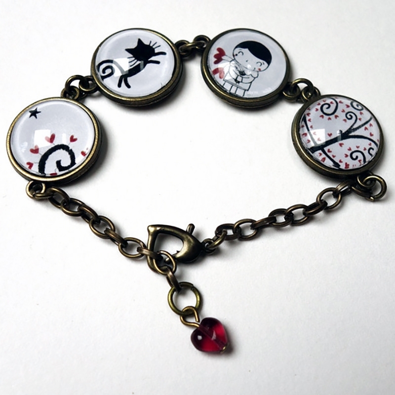 Bracelet Pierrot et l'arbre de Lune Bracelet Pierrot et l'arbre de Lune